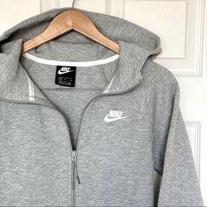 Nike gray zip-up hoodie